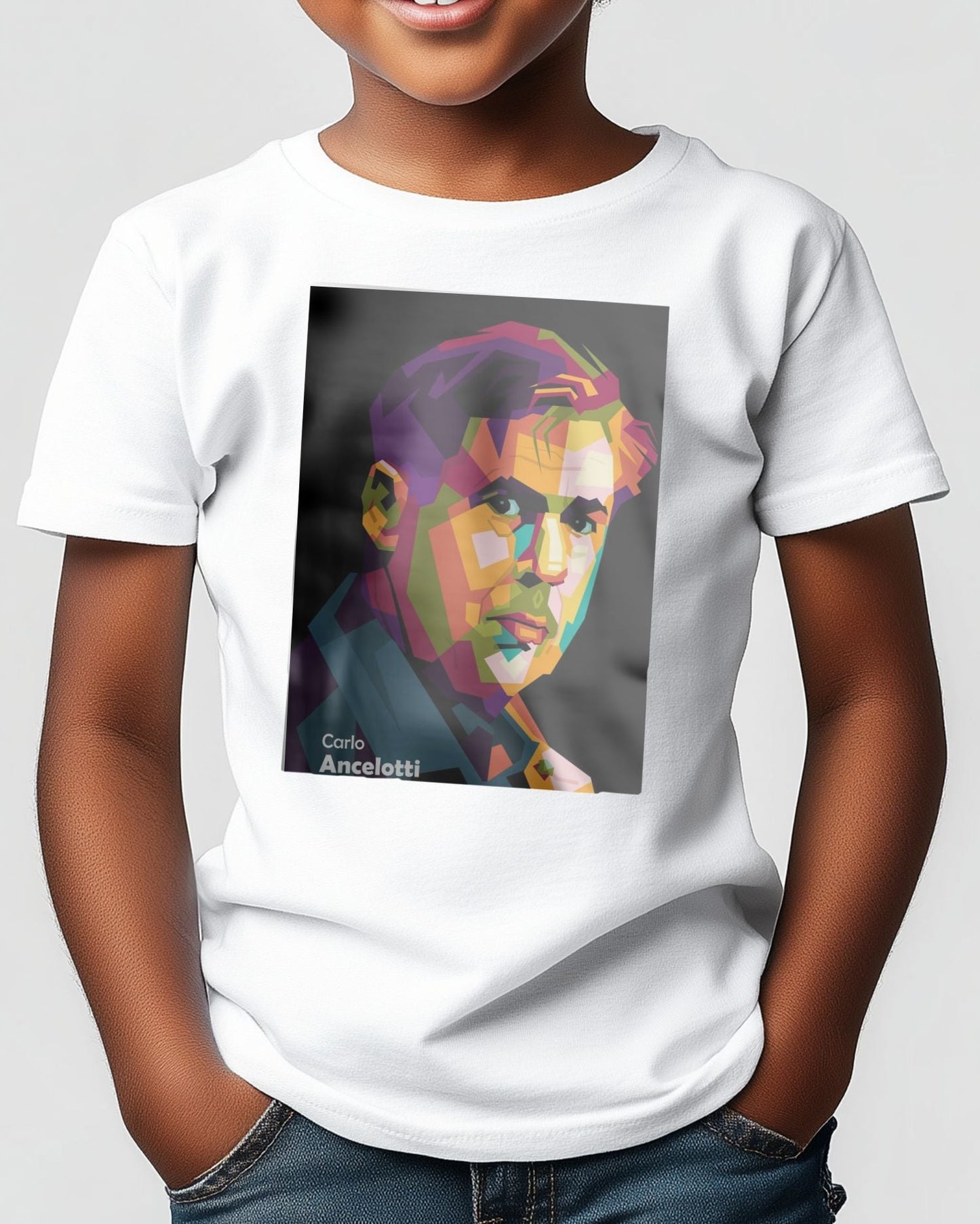 Tee Carlo Ancelotti in wpap art - @Mirupop_06