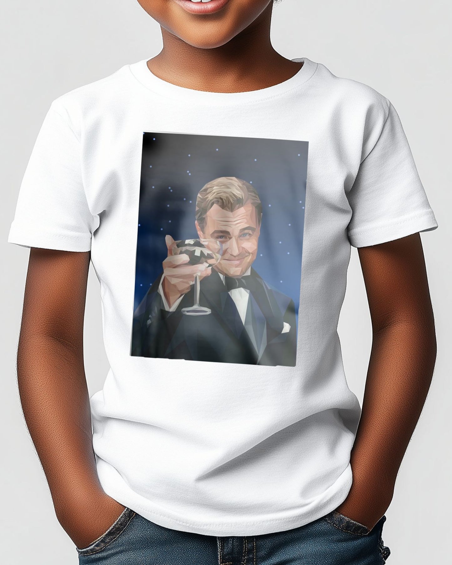 leo cheers meme - @Artnesia