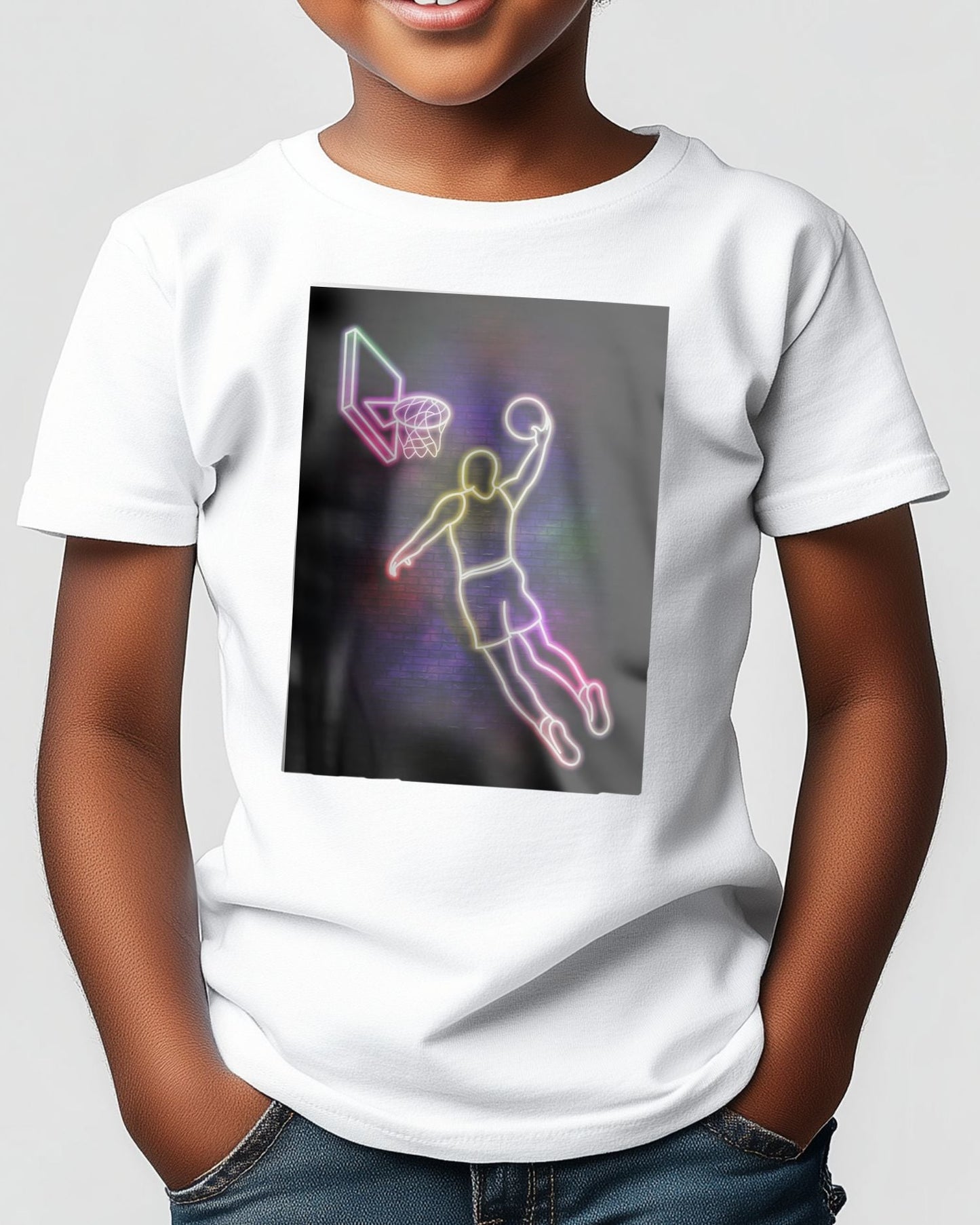 Tee neon basketball art15 - @izmo