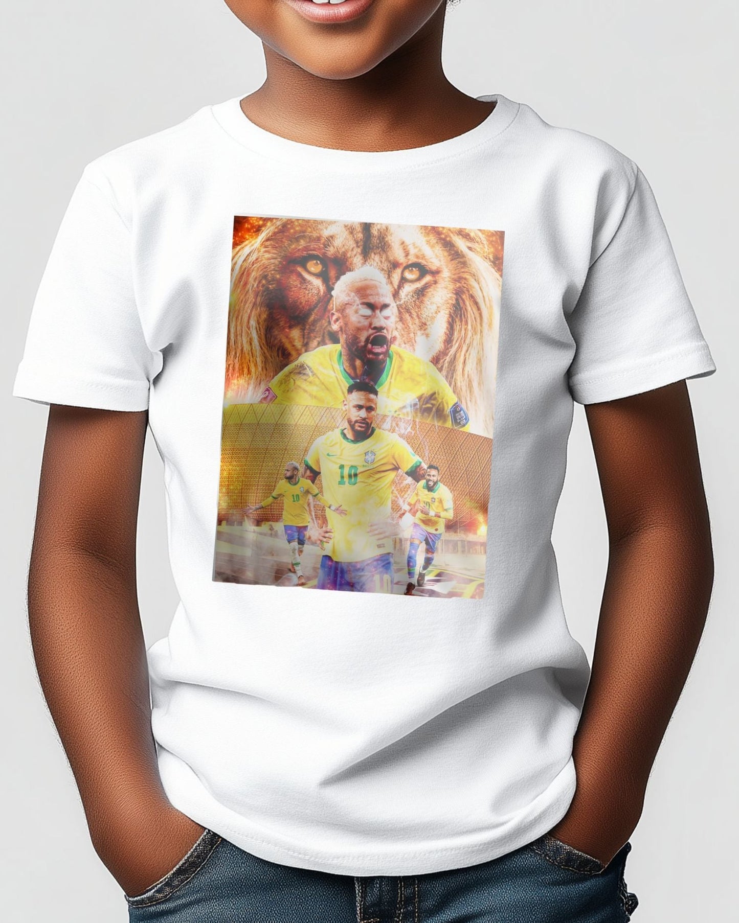 Tee Neymar Jr Metal Poster - @ColorizeStudio