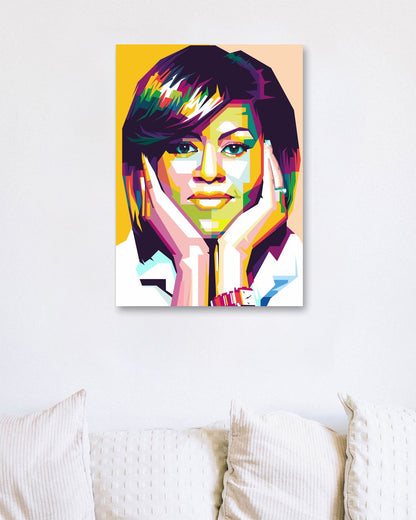 Michelle Obama Pop Art - @WpapArtist