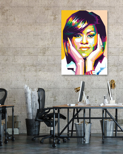 Michelle Obama Pop Art - @WpapArtist