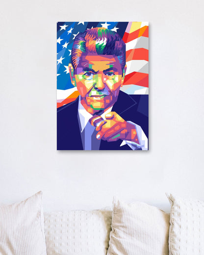 Ronald Reagan Pop Art - @WpapArtist