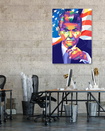 Ronald Reagan Pop Art - @WpapArtist