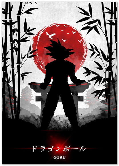 Goku japanese art - @UciStudio