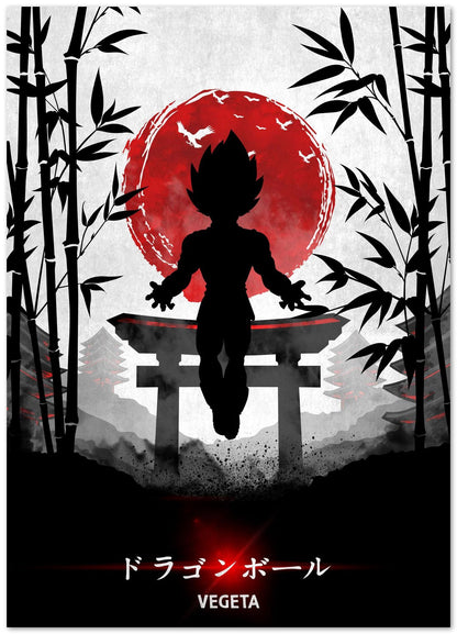 Vegeta japanese art - @UciStudio