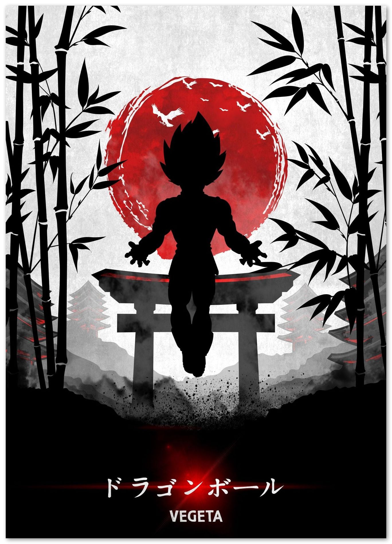 Vegeta japanese art - @UciStudio