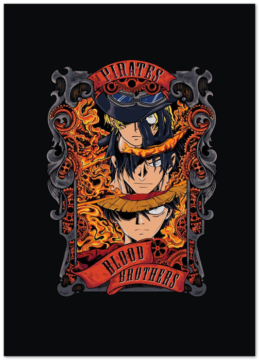 One Piece Luffy Ace Sabo Tshirt - @Destrophya