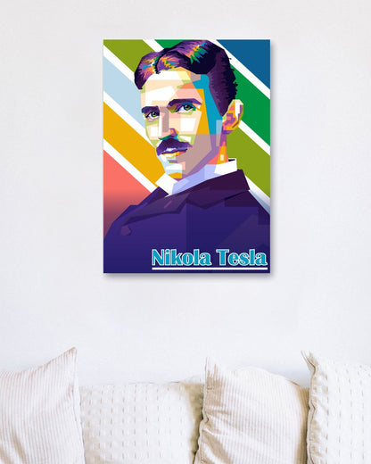 Nicola Tesla Pop Art - @WpapArtist