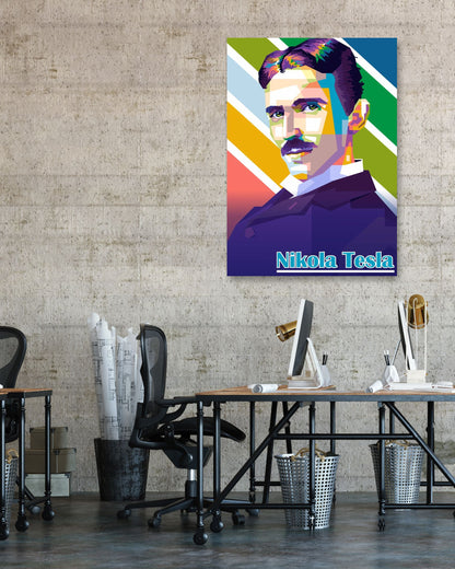 Nicola Tesla Pop Art - @WpapArtist