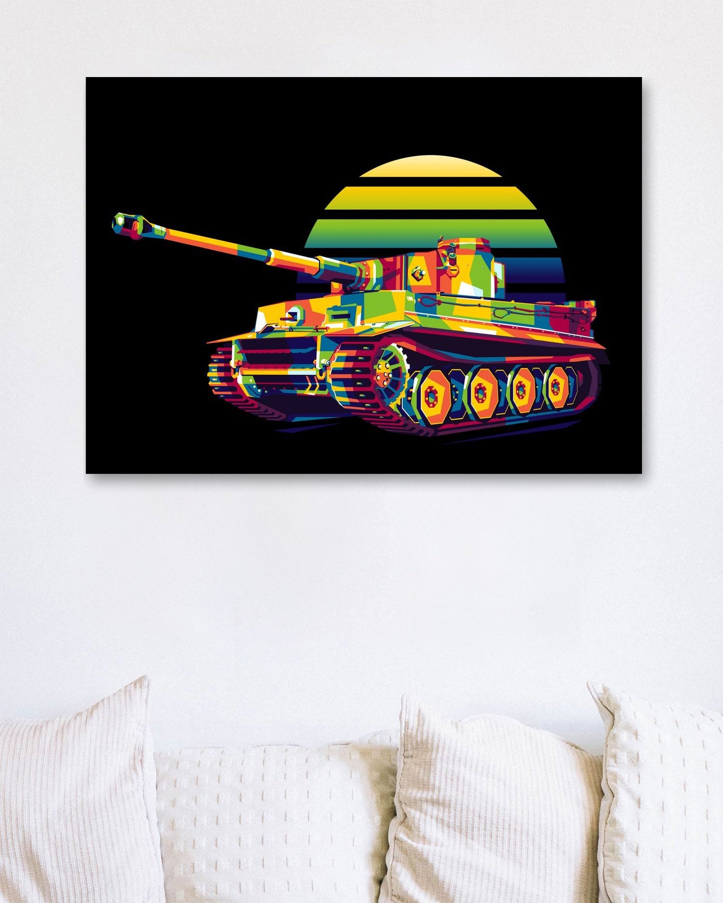 Panzerkampfwagen VI Tiger in WPAP Illustration - @lintank_popart