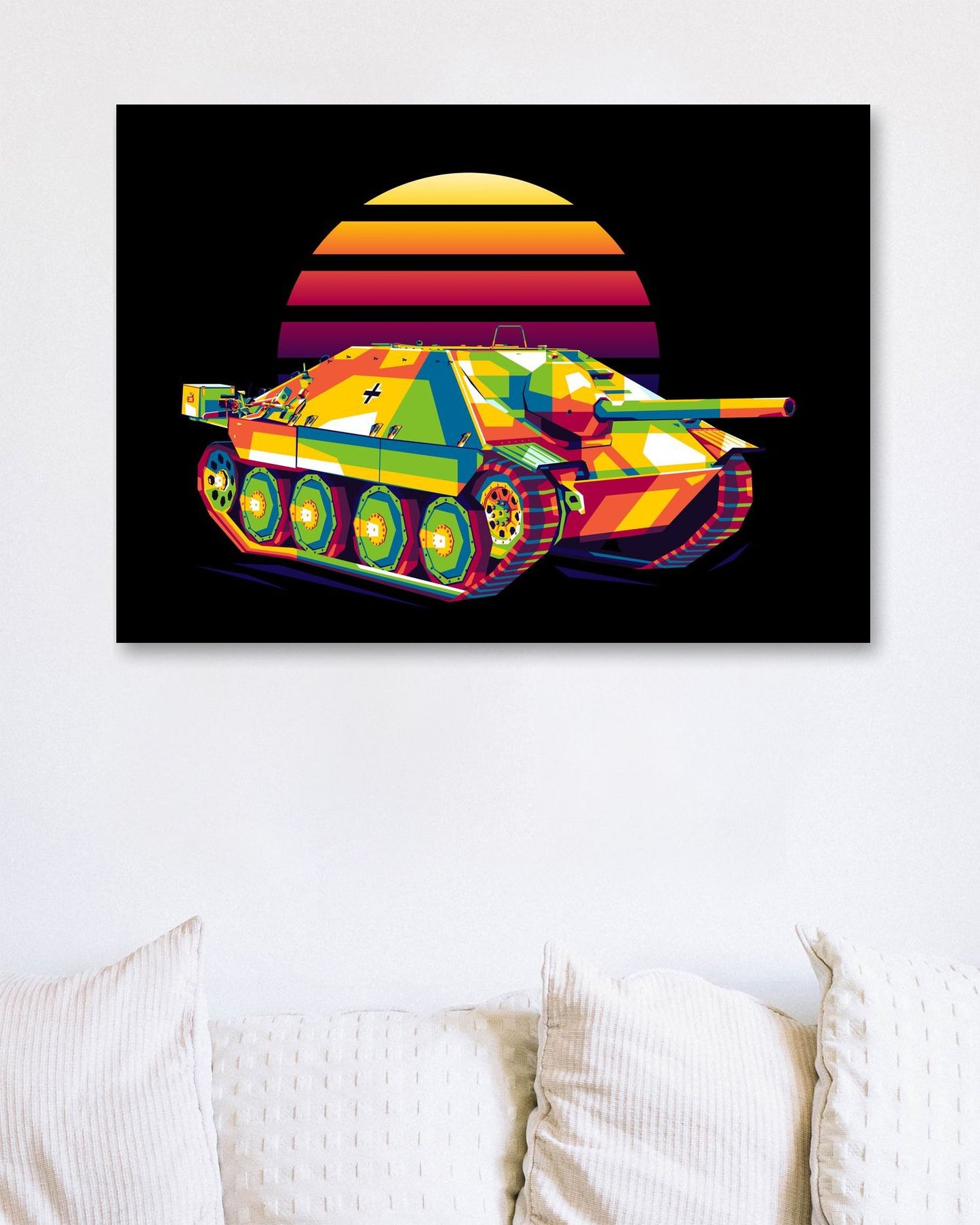 Jagdpanzer 38 Hetzer in WPAP Illustration - @lintank_popart