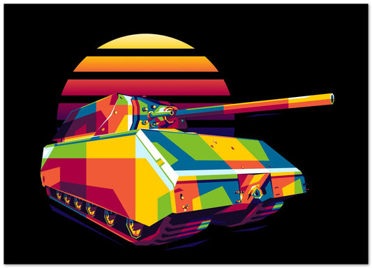 Panzerkampfwagen VIII Maus in WPAP Illustration - @lintank_popart