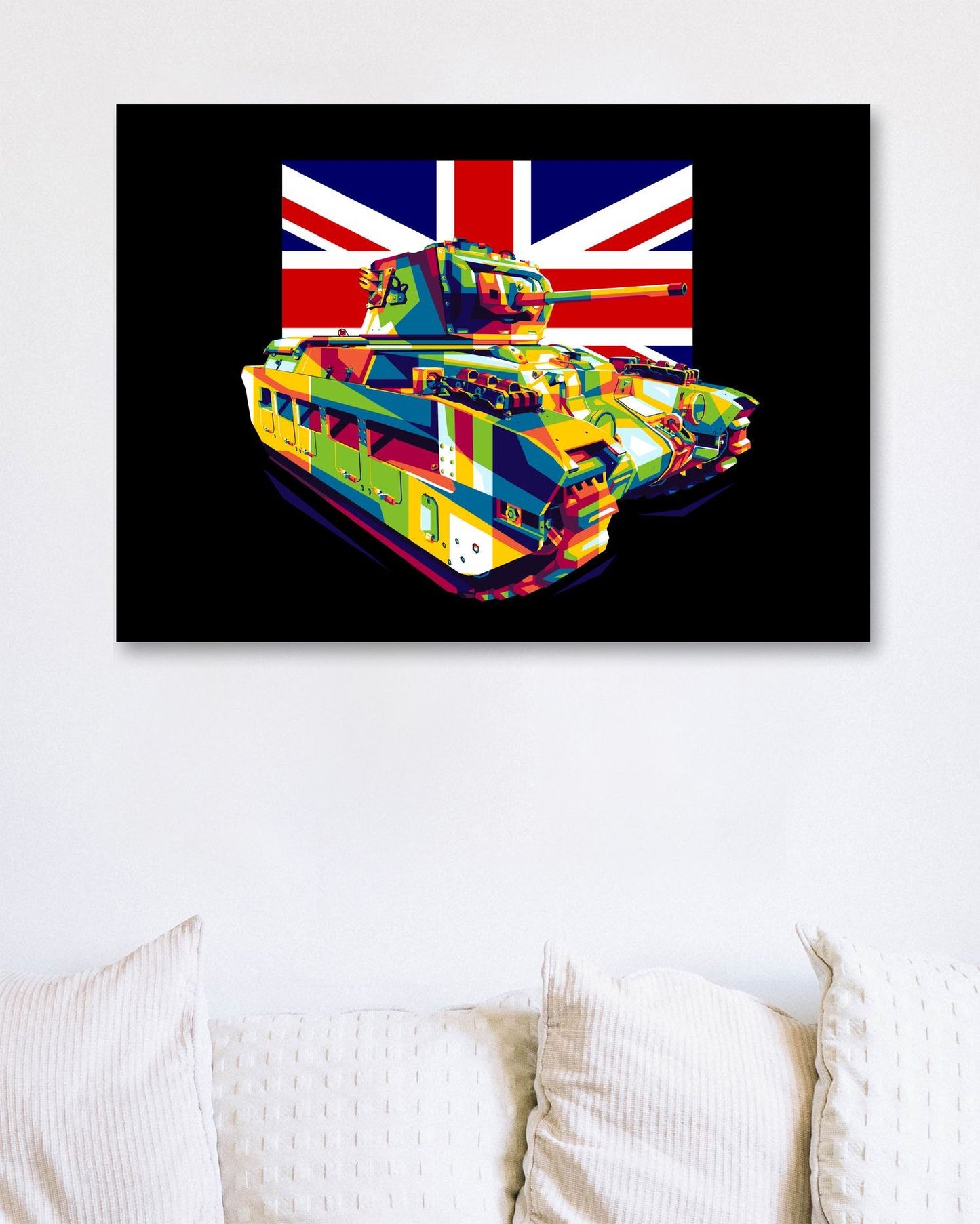 Matilda II Infantry Tank in WPAP Illustration - @lintank_popart