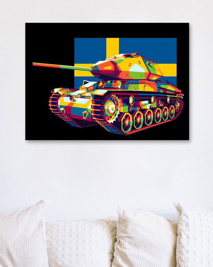 STRV 74 in WPAP Illustration - @lintank_popart