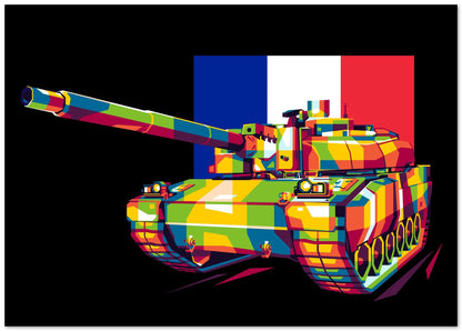 AMX-56 Leclerc in WPAP Illustration - @lintank_popart