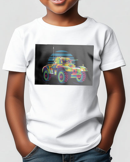 Daimler Armoured Car in Pop Art Illustration - @lintank_popart