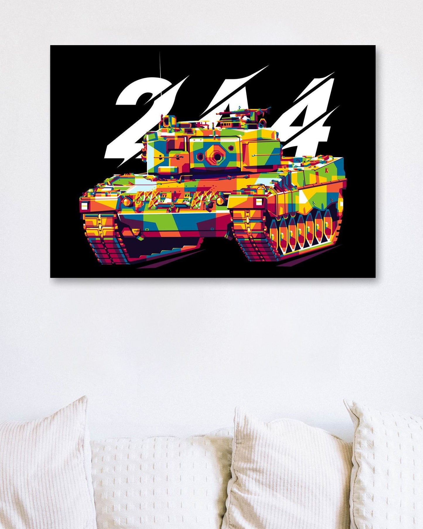 Leopard 2A4 MBT in WPAP Illustration - @lintank_popart