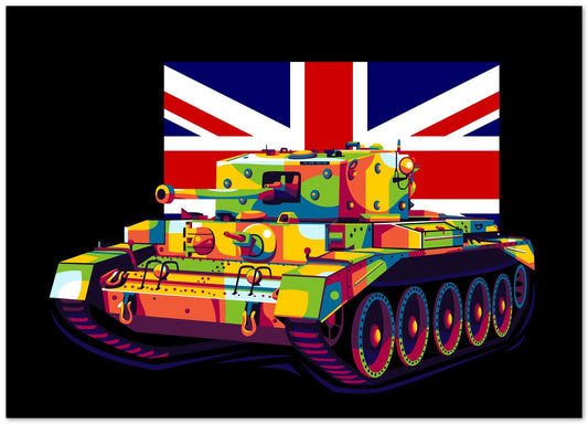 Cromwell Medium Tank in Pop Art Illustration - @lintank_popart