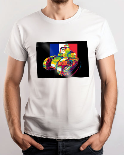 Renault FT-17 in Pop Art Illustration - @lintank_popart