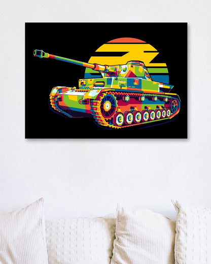 Panzerkampfwagen IV Ausf. J in WPAP Illustration - @lintank_popart