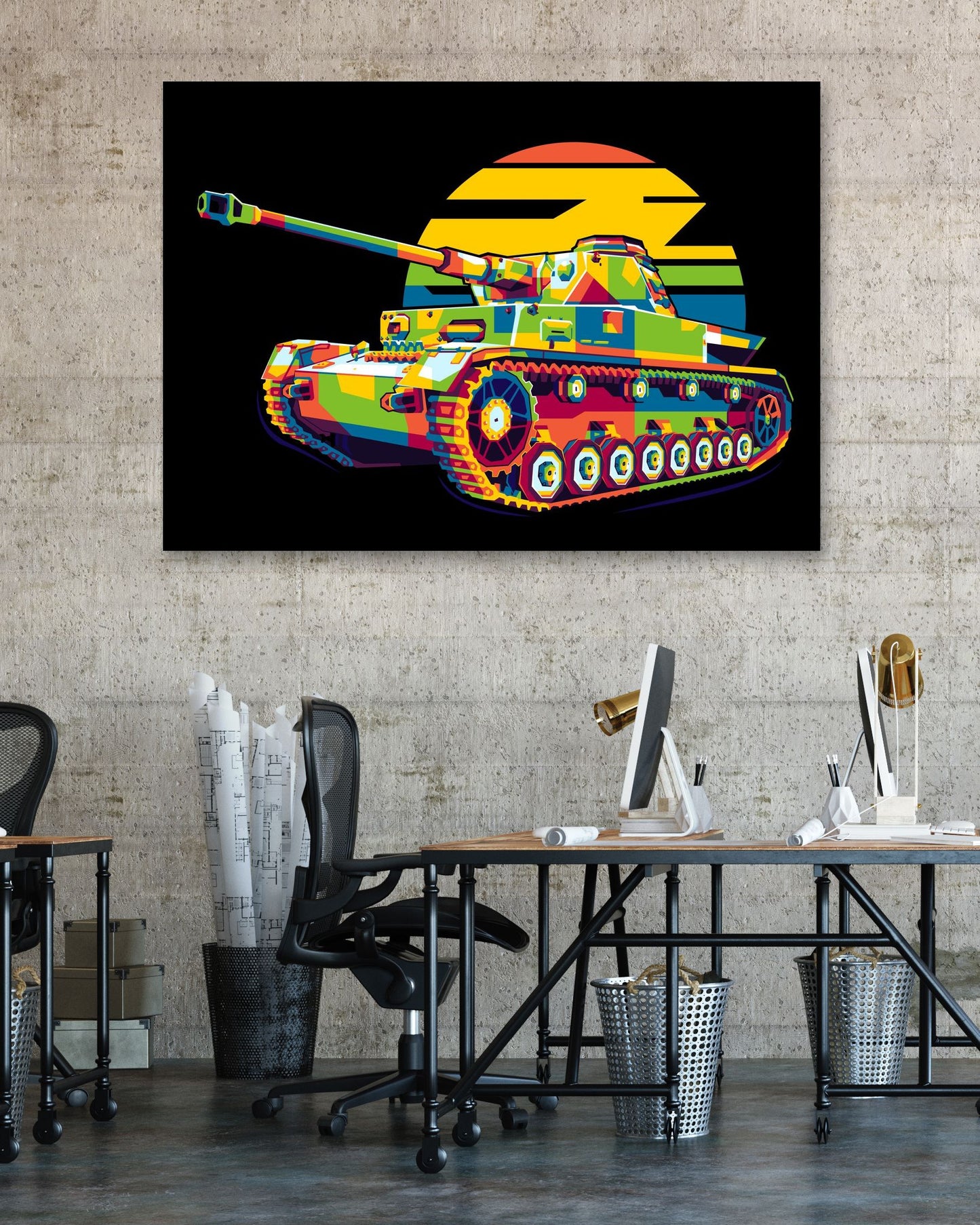 Panzerkampfwagen IV Ausf. J in WPAP Illustration - @lintank_popart