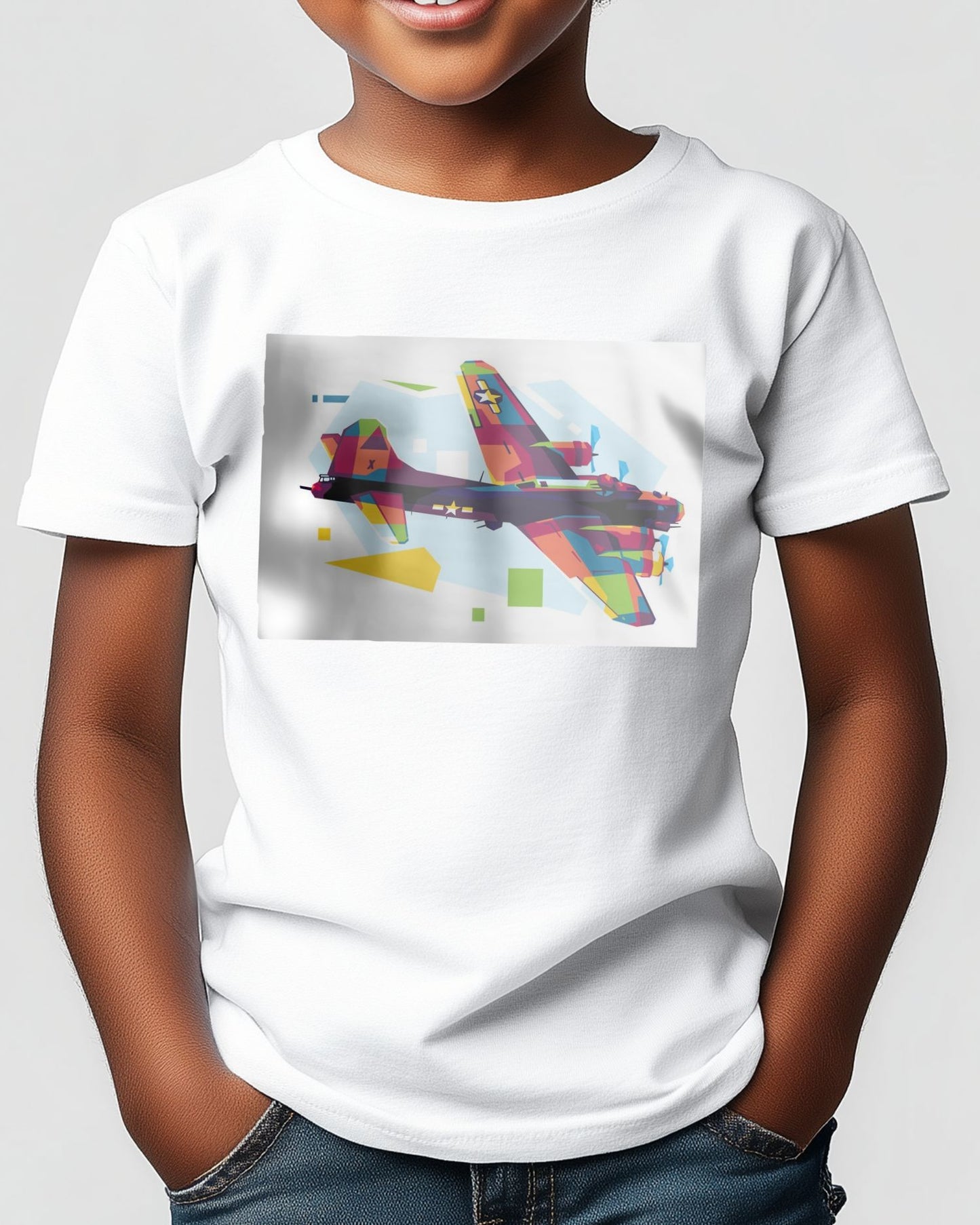 B-17 Flying Fortress in WPAP Illustration - @lintank_popart