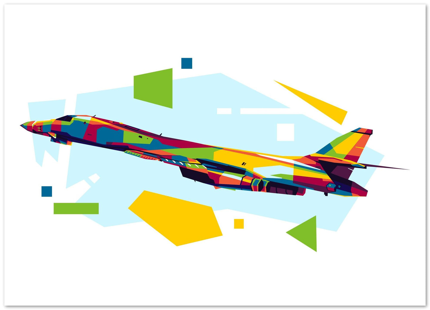 B-1B Lancer in WPAP Illustration - @lintank_popart