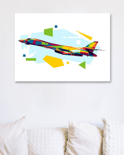 B-1B Lancer in WPAP Illustration - @lintank_popart