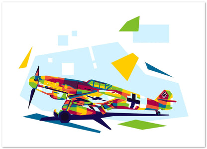 BF-109 in WPAP Illustration - @lintank_popart