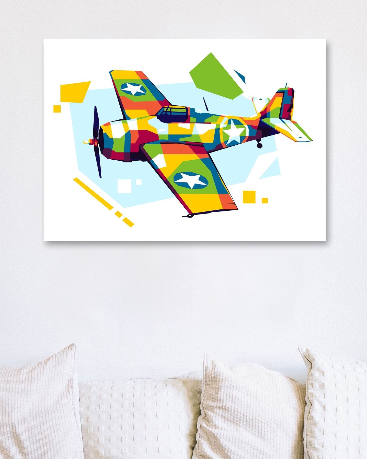 F4F-4 Wildcat in WPAP Illustration - @lintank_popart