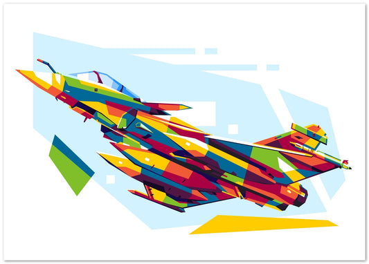 Rafale in WPAP Illustration - @lintank_popart