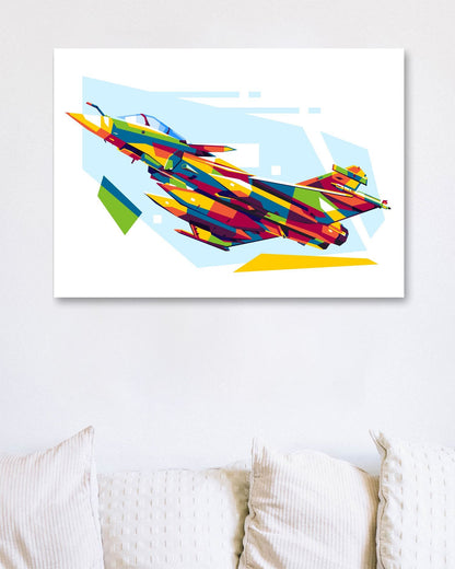 Rafale in WPAP Illustration - @lintank_popart