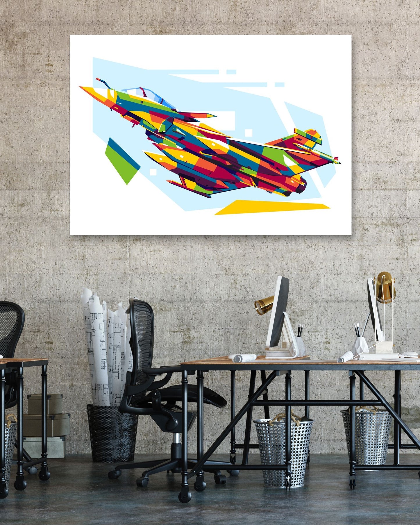 Rafale in WPAP Illustration - @lintank_popart