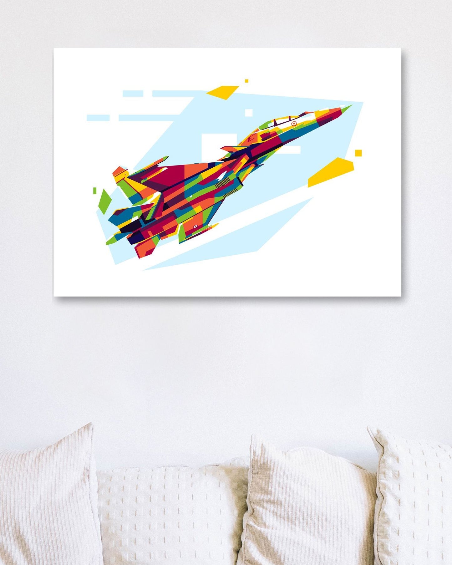 SU-30MKI in WPAP Illustration - @lintank_popart