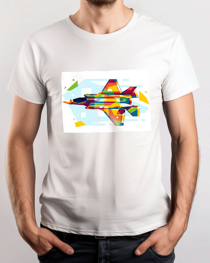 F-35 Lightning II in WPAP Illustration - @lintank_popart