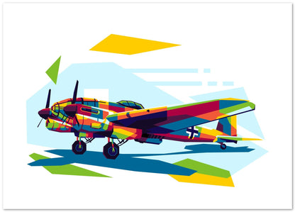 HE 111 in WPAP Illustration - @lintank_popart