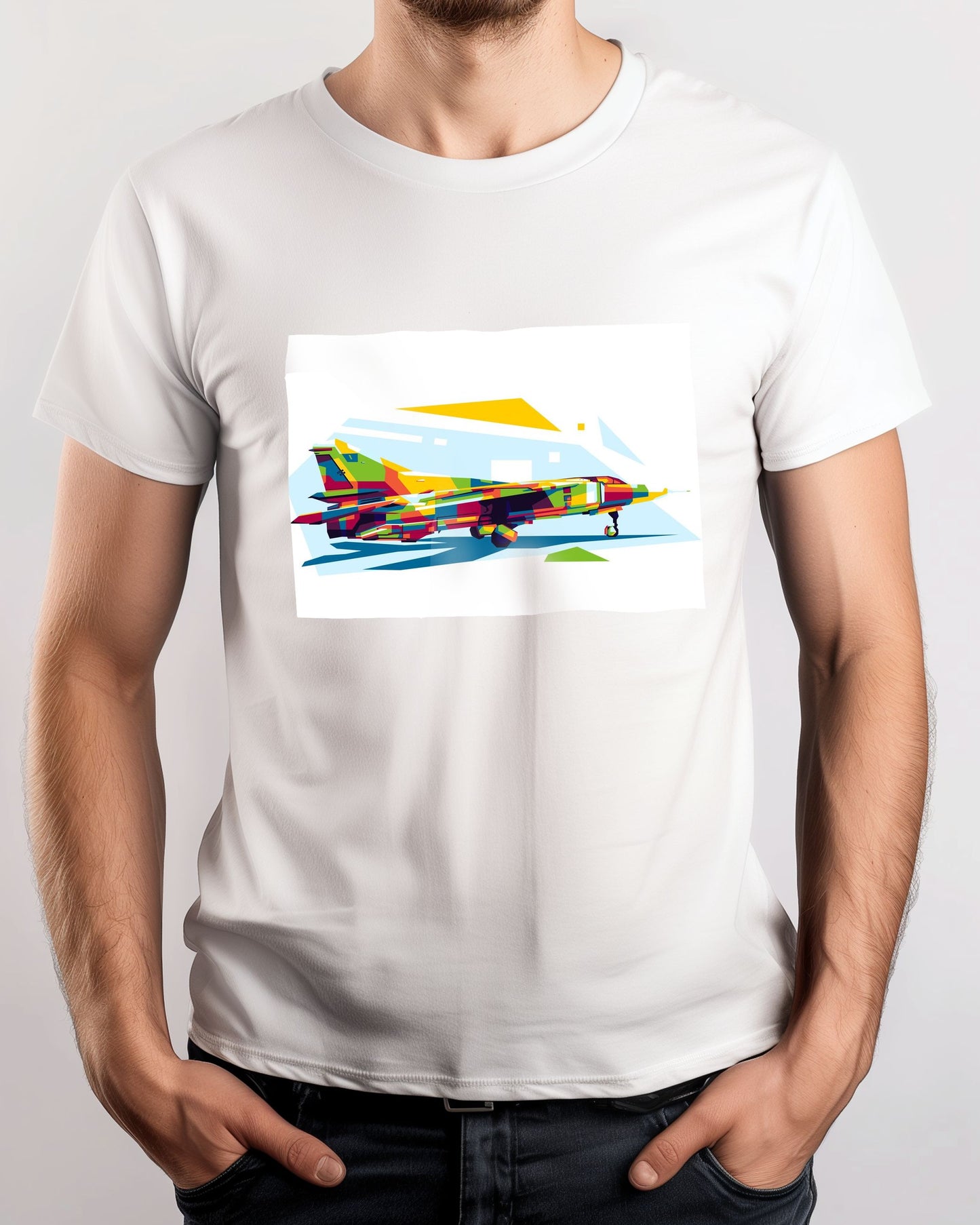 MiG-23 in WPAP Illustration - @lintank_popart