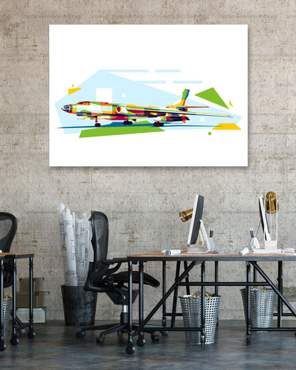 TU-16 Badger in WPAP Illustration - @lintank_popart