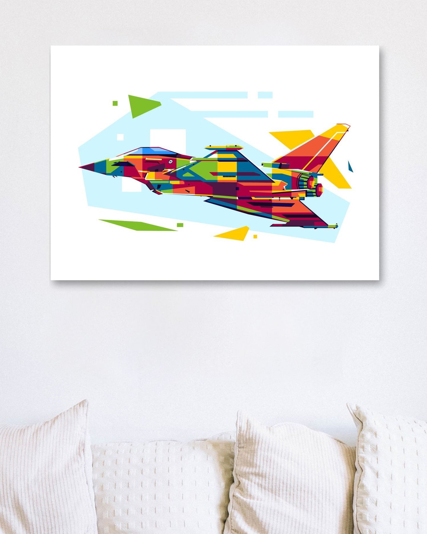 Eurofighter Typhoon in WPAP Illustration - @lintank_popart