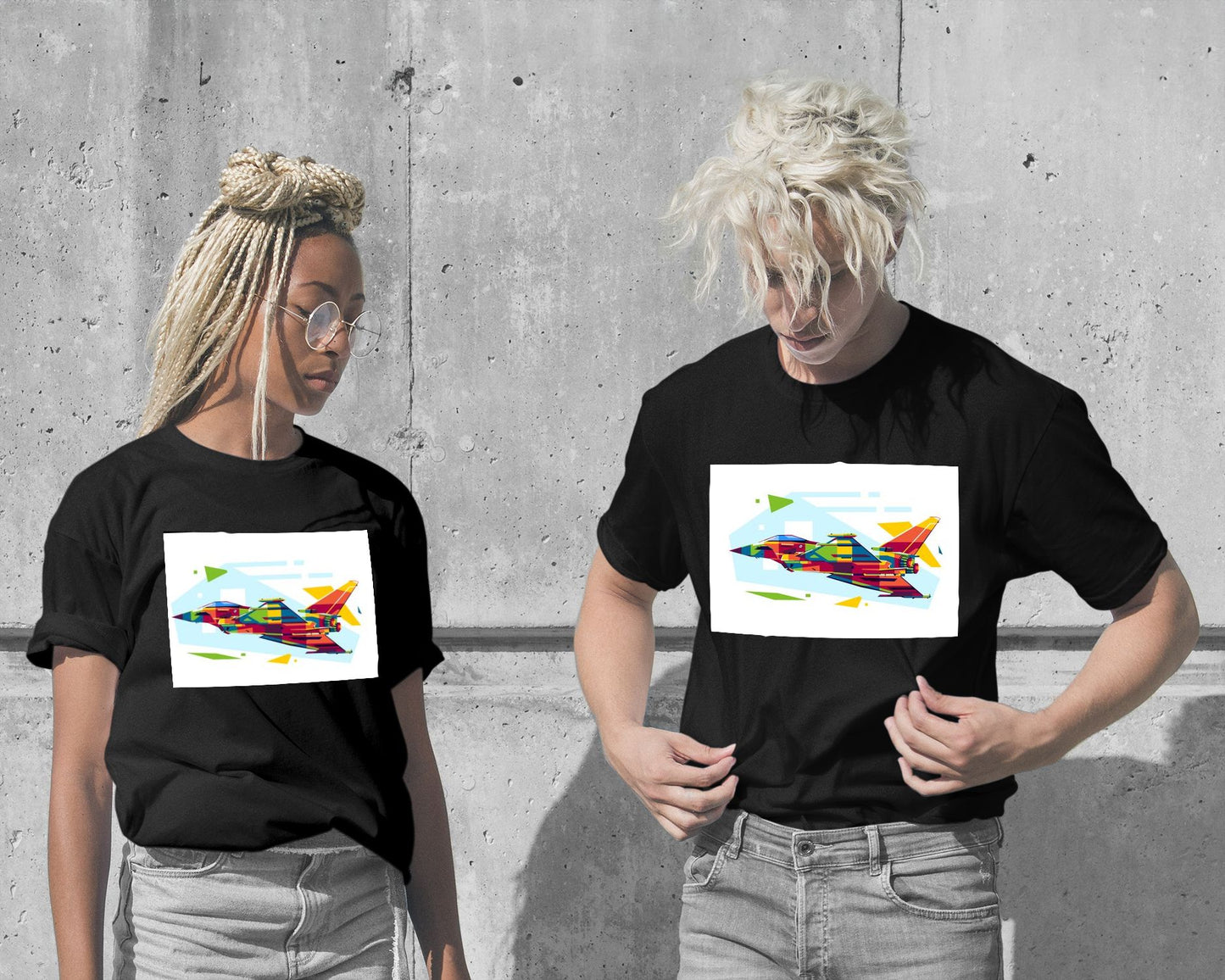 Eurofighter Typhoon in WPAP Illustration - @lintank_popart