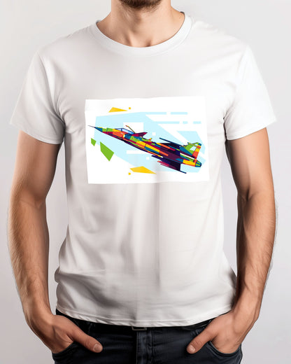 JAS 39 Gripen in WPAP Illustration - @lintank_popart