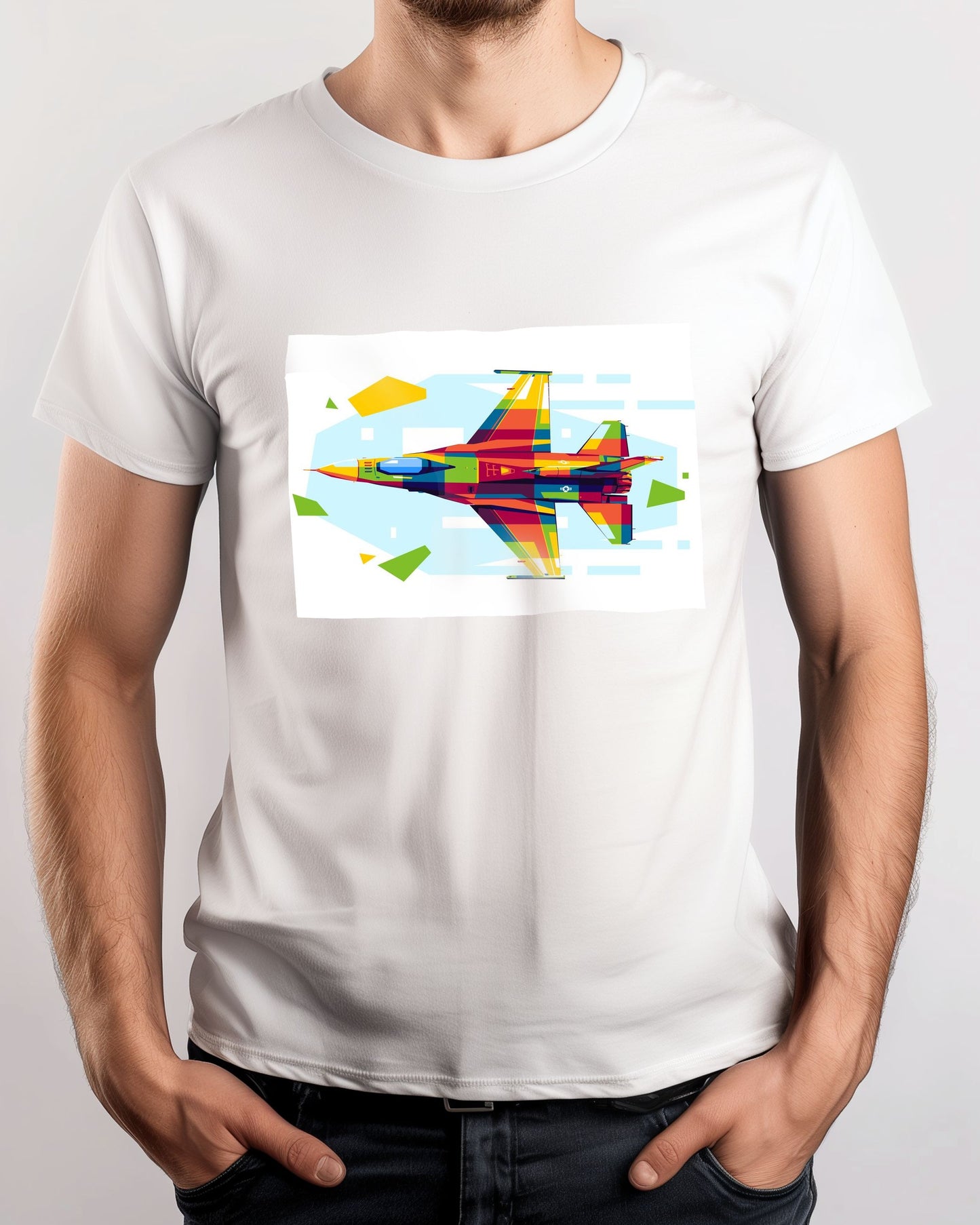 F-16 Atraction in WPAP Illustration - @lintank_popart