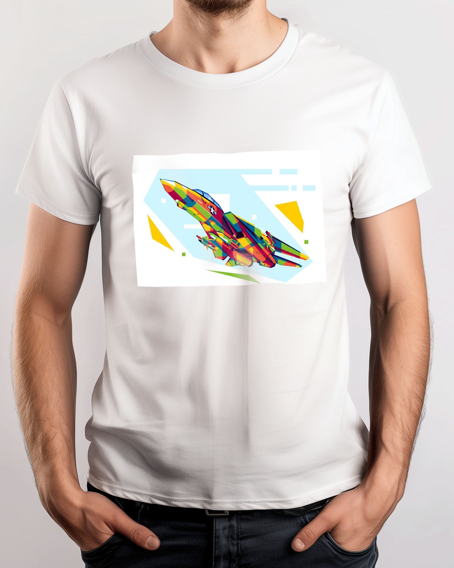 F-14 Tomcat in WPAP Illustration - @lintank_popart