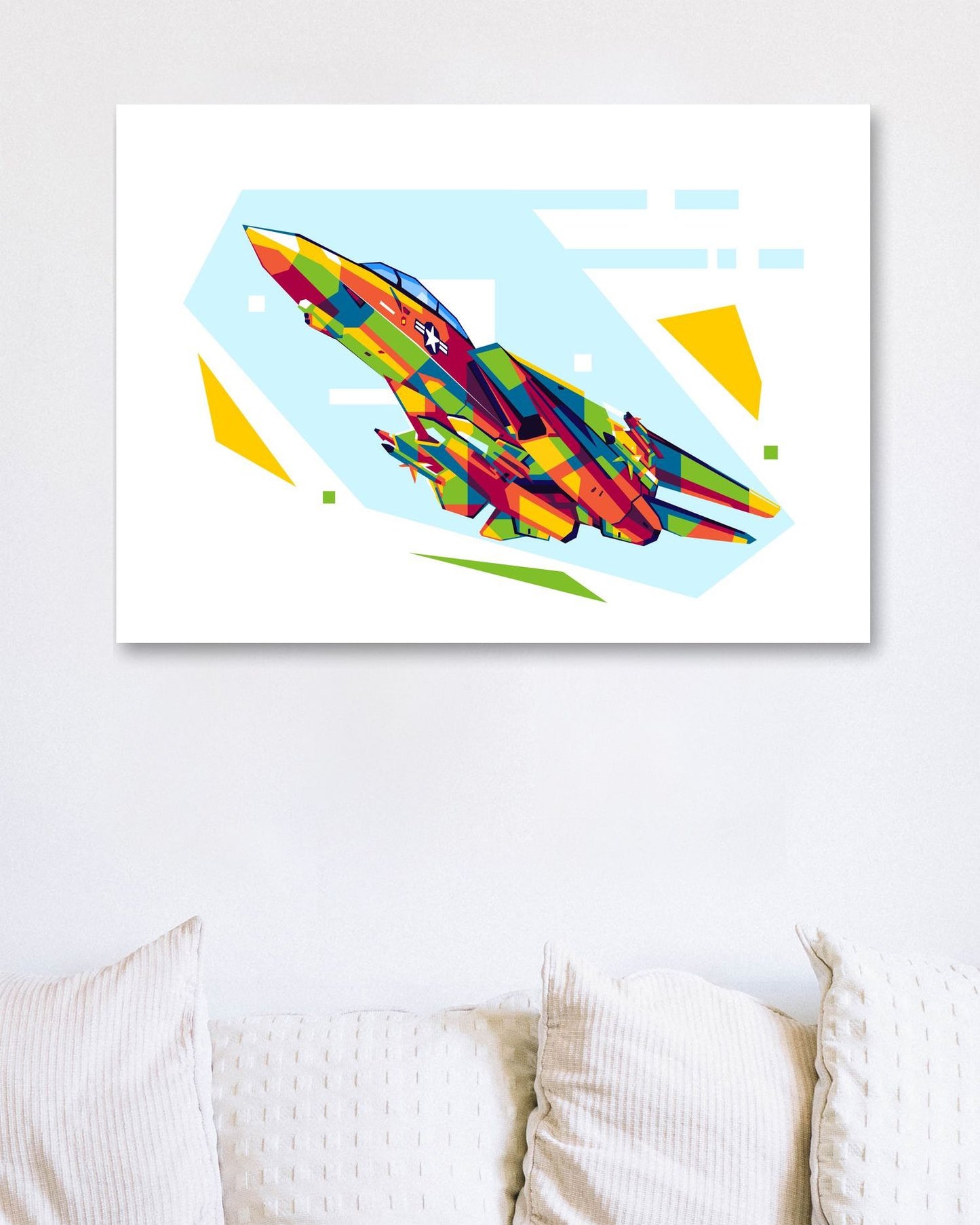 F-14 Tomcat in WPAP Illustration - @lintank_popart