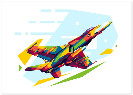 Super Hornet in WPAP Illustration - @lintank_popart