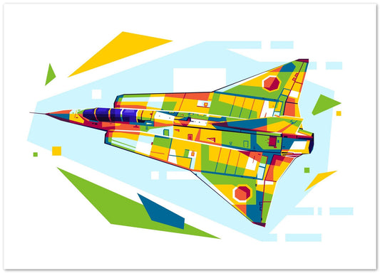 SK 35C Draken in WPAP Illustration - @lintank_popart