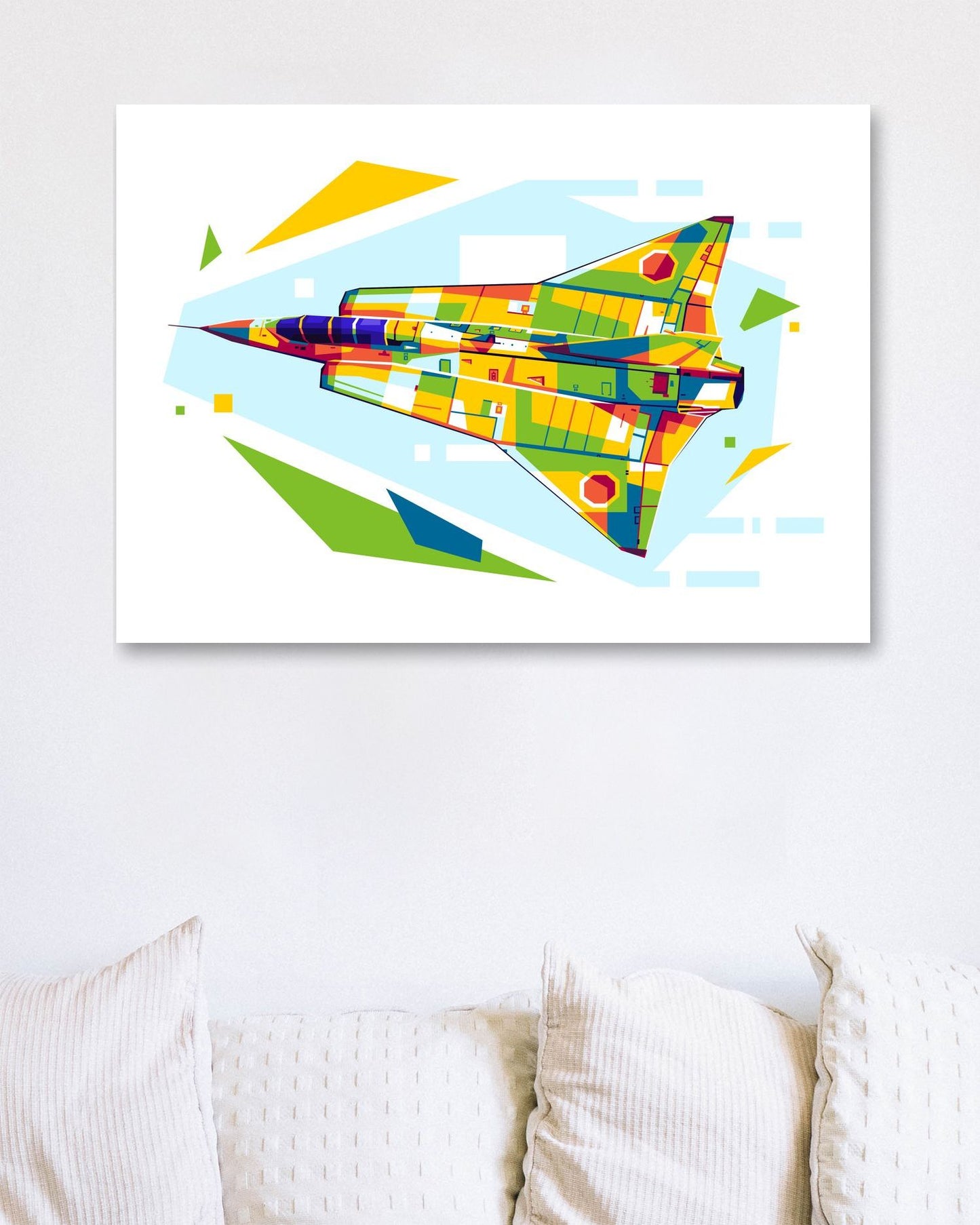 SK 35C Draken in WPAP Illustration - @lintank_popart