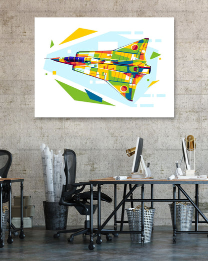 SK 35C Draken in WPAP Illustration - @lintank_popart