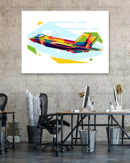 F-35 in WPAP Illustration - @lintank_popart